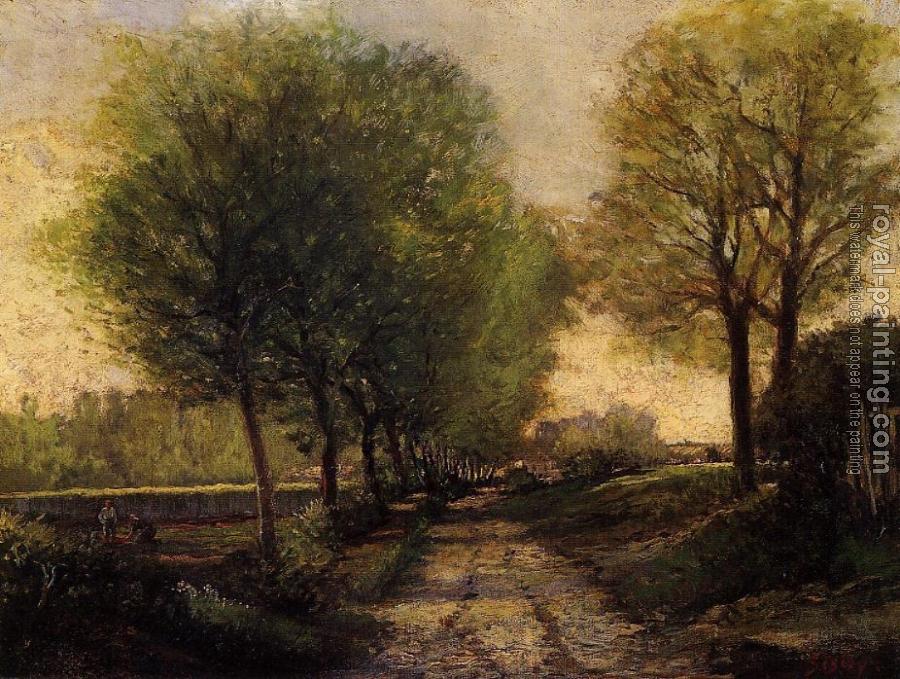 Alfred Sisley : Lane near a Small Town